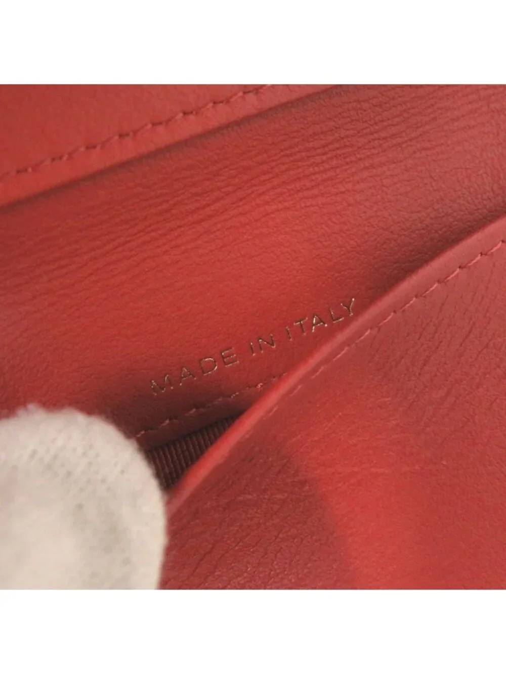 Chanel 2.55 Compact Wallet Leather Red Trifold